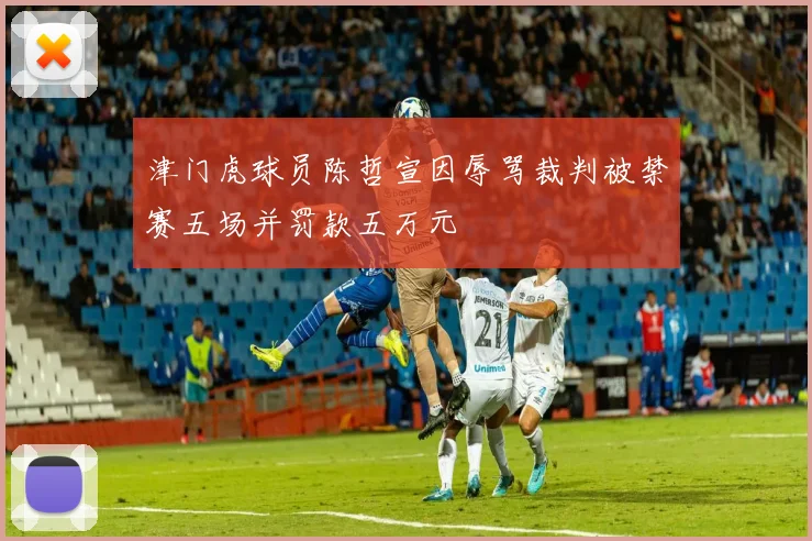 津门虎球员陈哲宣因辱骂裁判被禁赛五场并罚款五万元